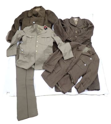 three pieces of clothing are laid out on a white surface