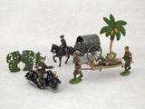 un grand nombre de figurines sur une table