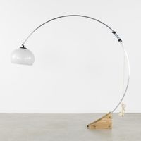 Lampe à bras articulé italienne, en métal chromé, plexiglas … (photo 4)
