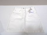 the shorts are white and have a tag on the side