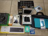 a lot of electronic items on the floor next to each other