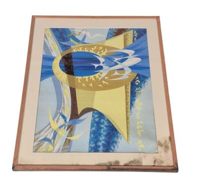Claude BLEYNIE (1923-2016) Oiseaux stylisés