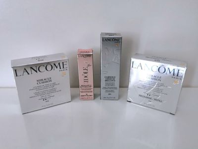 Lancôme lot de 4 produits cosmétique : Fond de teint Miracle Cushion 0 - Photo 1