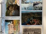 un livre ouvert sur lequel figurent des photos de différents endroits
