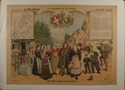 une image représentant un groupe de personnes debout devant une carte