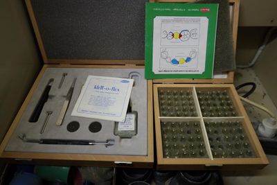 a box with a bunch of different items inside of it