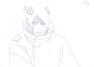 dessin représentant une personne portant un sweat à capuche avec une tête de chat