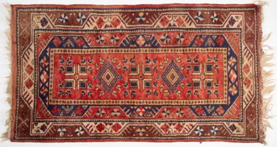 Tapis Mélas (chaine, trame et velours en laine), Ouest de la…