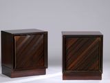 pair of art deco nightstands in the manner of paul wright