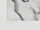an image of a drawing of a deer ' s head with big eyes