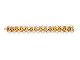 a diamond and eighteen karat gold bracelet