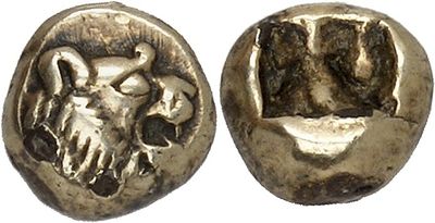 a close up of a coin with a bull on it