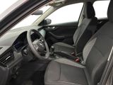 the interior of a car with a steering wheel and a dashboard