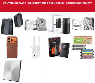 de nombreux types d'appareils électroniques exposés
