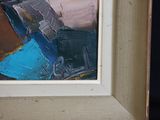 a picture of a painting of a boat on the water