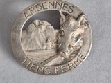 une image représentant une pièce d'argent sur laquelle figure un chien
