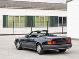a black convertible car parked in front of a building