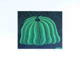 an image of a painting of a green cactus plant on a black background