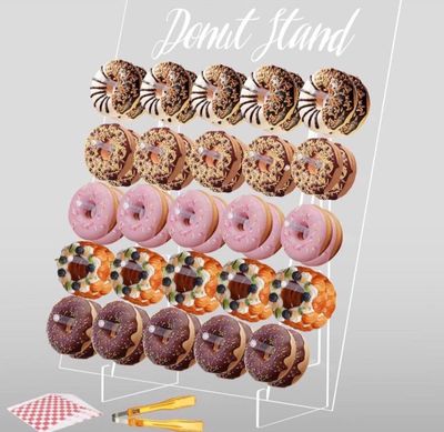 un stand de beignets proposant toute une gamme de beignets
