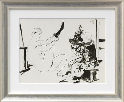 "Sans titre" (1953), encadré Lithographie