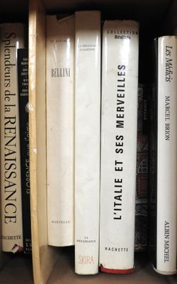 de nombreux livres qui se trouvent sur une étagère dans une boîte à livres