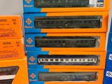 a lot of train cars that are stacked on top of each other