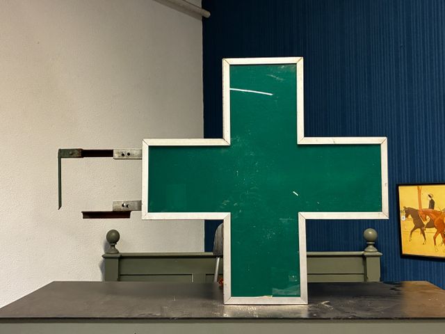 Enseigne de pharmacie extérieur aluminium et plastique vert. 110 ...
