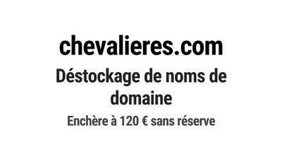 Nom de domaine chevalieres.com.