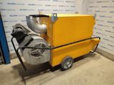 a yellow machine that is sitting in a room
