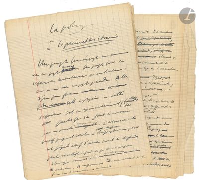two old papers with handwriting on them sitting on top of each other
