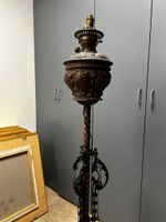 Lampadaire en bronze et fer forgé (photo 4)