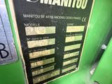 the machine is green and has a black label on it