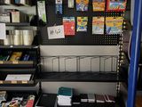 many items on the shelves in the store