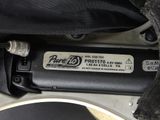 a label on the back of a motorcycle that is not in service