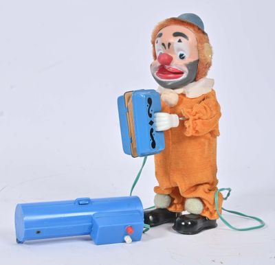 Japon, Yonesawa, clown accordéoniste, battery toy filoguidé,…