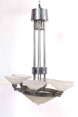 SUSPENSION ART DÉCO de Georges LELEU (1883-1961)