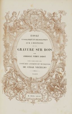 an old book with a picture of a man and a woman in a frame