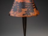 a lamp that is sitting on top of a table