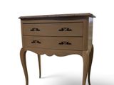 an image of a small chest of drawers on a white background