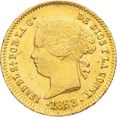Gros plan sur une pièce d'or ornée d'une tête de femme