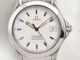 an image of a close up of a wrist watch with a white dial