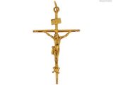 Pendentif en forme de croix en or jaune 14 carats