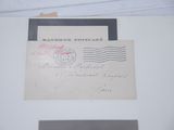a picture of a postcard with a stamp on it