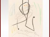 un dessin représentant un homme tenant une raquette de tennis