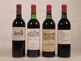 trois bouteilles de vin rouge sont alignées sur une table