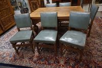 belle table néo-Renaissance avec 6 chaises assorties - chêne… (photo 3)