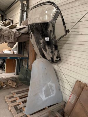 Lot de 4 pièces de carrosserie pour PORSCHE : 2 toits, capot…