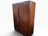 an image of a wooden cabinet with two doors