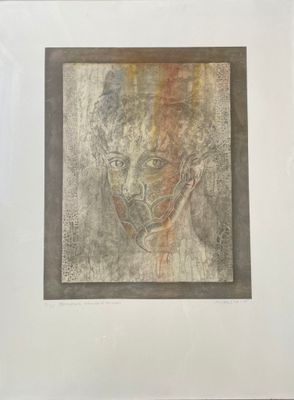 MIHLSTEIN Zwy (1934 - 2020) Portrait Gravure annotée "rehaus…