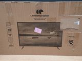 a cardboard box with a picture of a cat inside of it